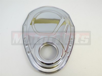 Chrome SB Chevy Timing Chain Cover 283 305 327 350 383 400 Gears SBC Chevrolet