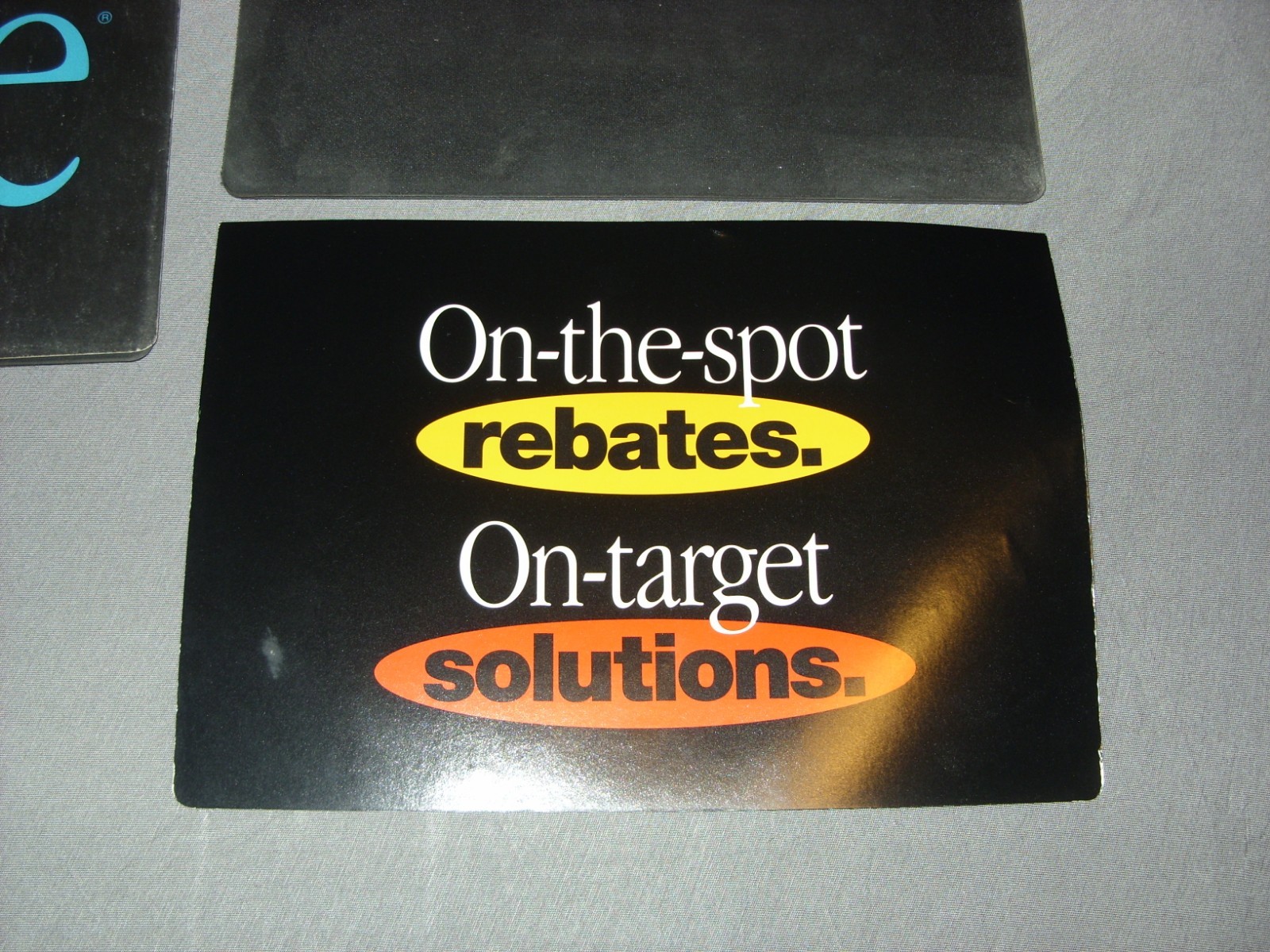 2 Vintage Apple See-Thru Mouse Pads - Rare!