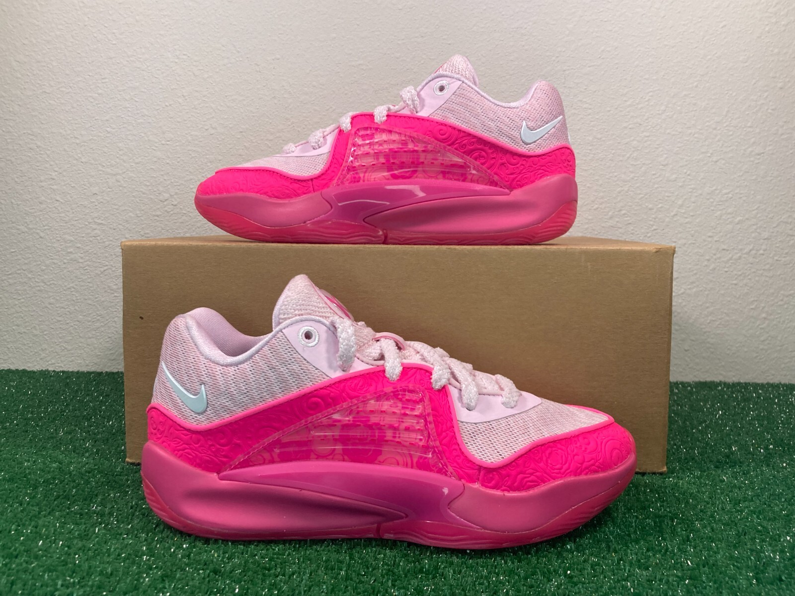 11 Men/12.5 Women- Nike KD 16 Aunt Pearl Kay Yow Pink