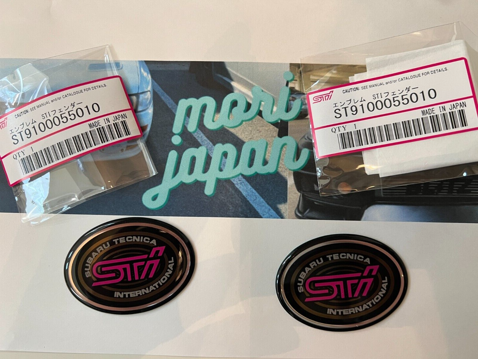 S-0171専用3498,7288,5640 Subaru Impreza WRX GC8 Side Fender STi Emblem Badge