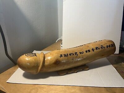 12  Thick Wood, Elegant Phallus with realistic details and Thai blessings