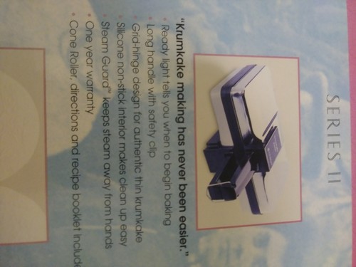 VillaWare 3900 Series II Krumkake Baker-Made in the U.S.A.- Cookie Maker