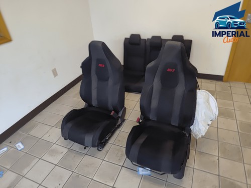 2017-2019 Honda Civic Sedan Si Cloth Interior Front & Rear Seat Set OEM
