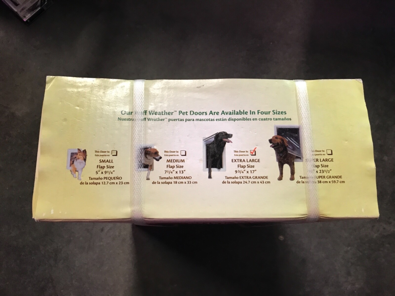 NEW IDEAL PET DOG DOOR 9.75 IN. x 17 IN. FRAME MOUNT MAGNETIC DUAL FLAPS PLASTIC