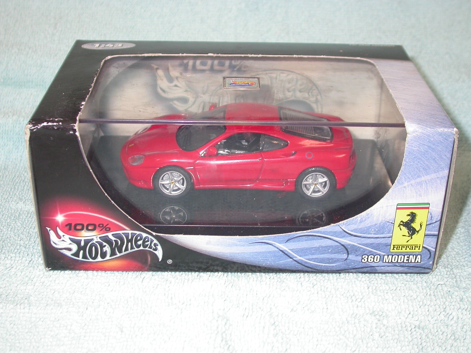 Hot Wheels 100% Black Box 1/43 Ferrari 360 Modena in red in