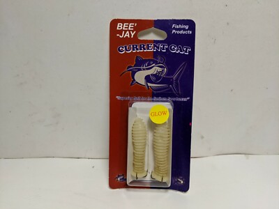 Bee Jay Current Cat Dip Bait Soft Plastic Worms   (2 Per Pack)  
