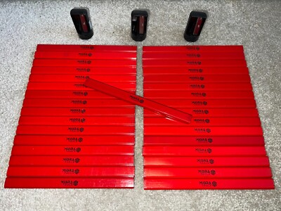 Migra Tools 33x Carpenter Pencils & Free Sharpeners - HB Builders Pencil Set