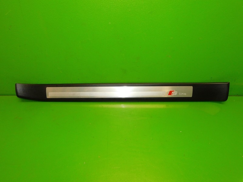 05-08 Audi A4 S line OEM driver left door jamb sill trim panel scuff plate