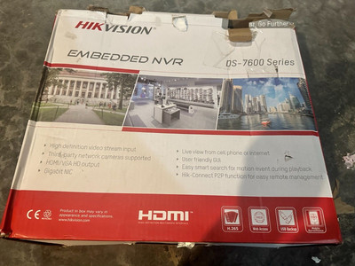 Hikvision Embedded NVR DS-7600 Series DS-7608NI-Q2/8P 8ch 2TB Open Box