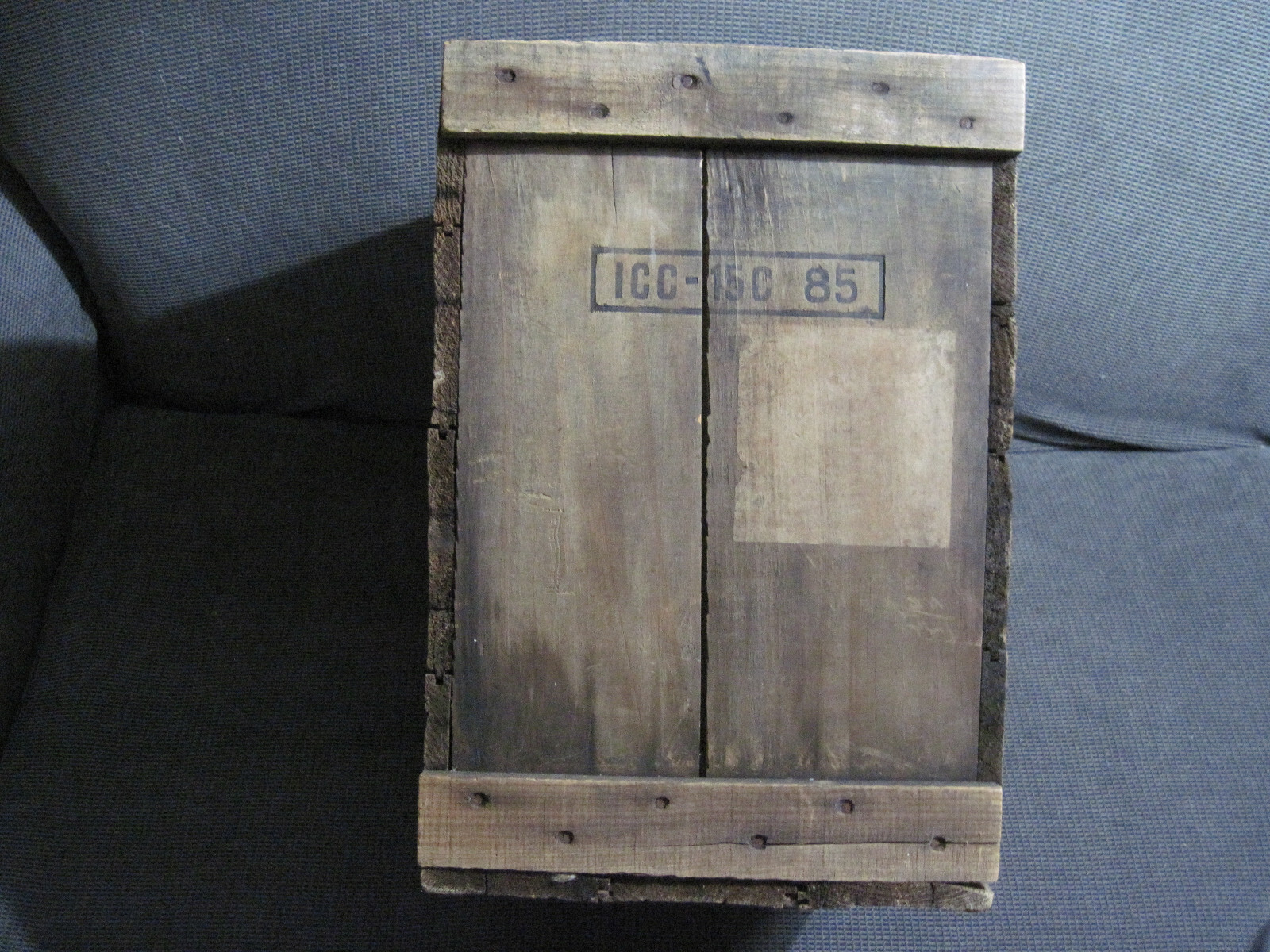 Antique Merck & Co. Manufacturing Chemists wooden shipping storage box crate
