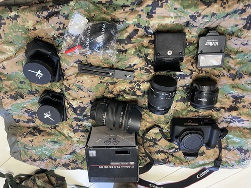 Canon EOS Rebel T6 DSLR Camara with EF-S 18-55mm Lens and 20 Pcs Accesorios Kit