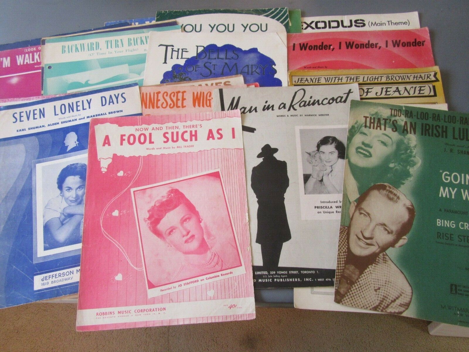 Vintage Sheet Music Lot 28pc Cosby, Stafford, Starr, Cole Vintage Sheet Music Lot 28pc Cosby, Stafford, Starr, Cole