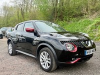 2015/65 NISSAN JUKE 1.2 DiG-T ACENTA PREMIUM BLACK & RED REVERSE CAM NAV TURBO