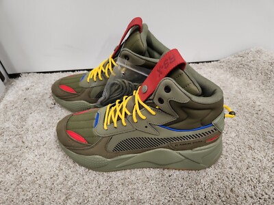 Puma RS-X Mid Militia 'Deep Lichen Green' Shoes 380422 01 NEW size 10