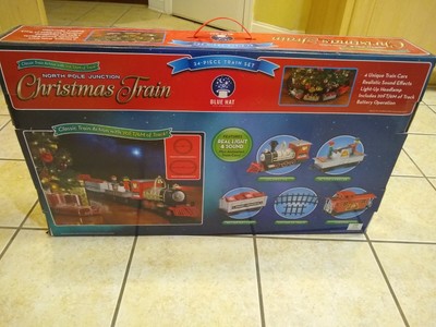 blue hat toy company christmas train