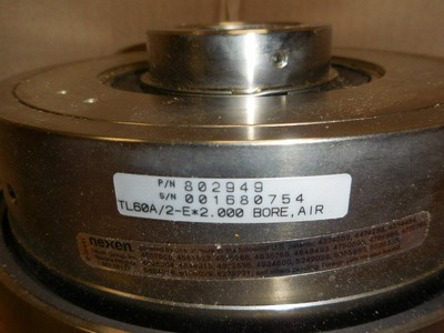 Nexen Enclosed Air Engaged Torque Limiters Clutch 802949 TL60A/2-E 2