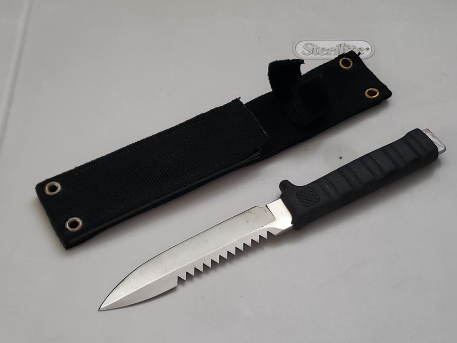 Vintage FURY Fixed Blade Knife with Sheath 440 Stainless