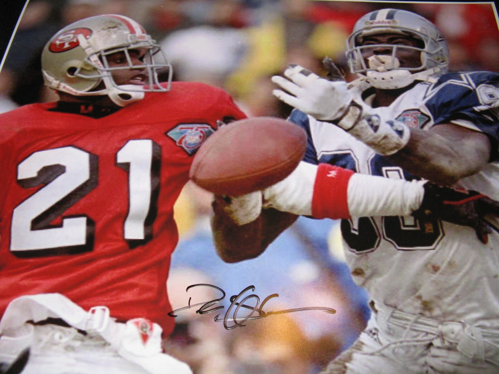 Deion Sanders San Francisco 49ers Signed 16x20 Photo Beckett