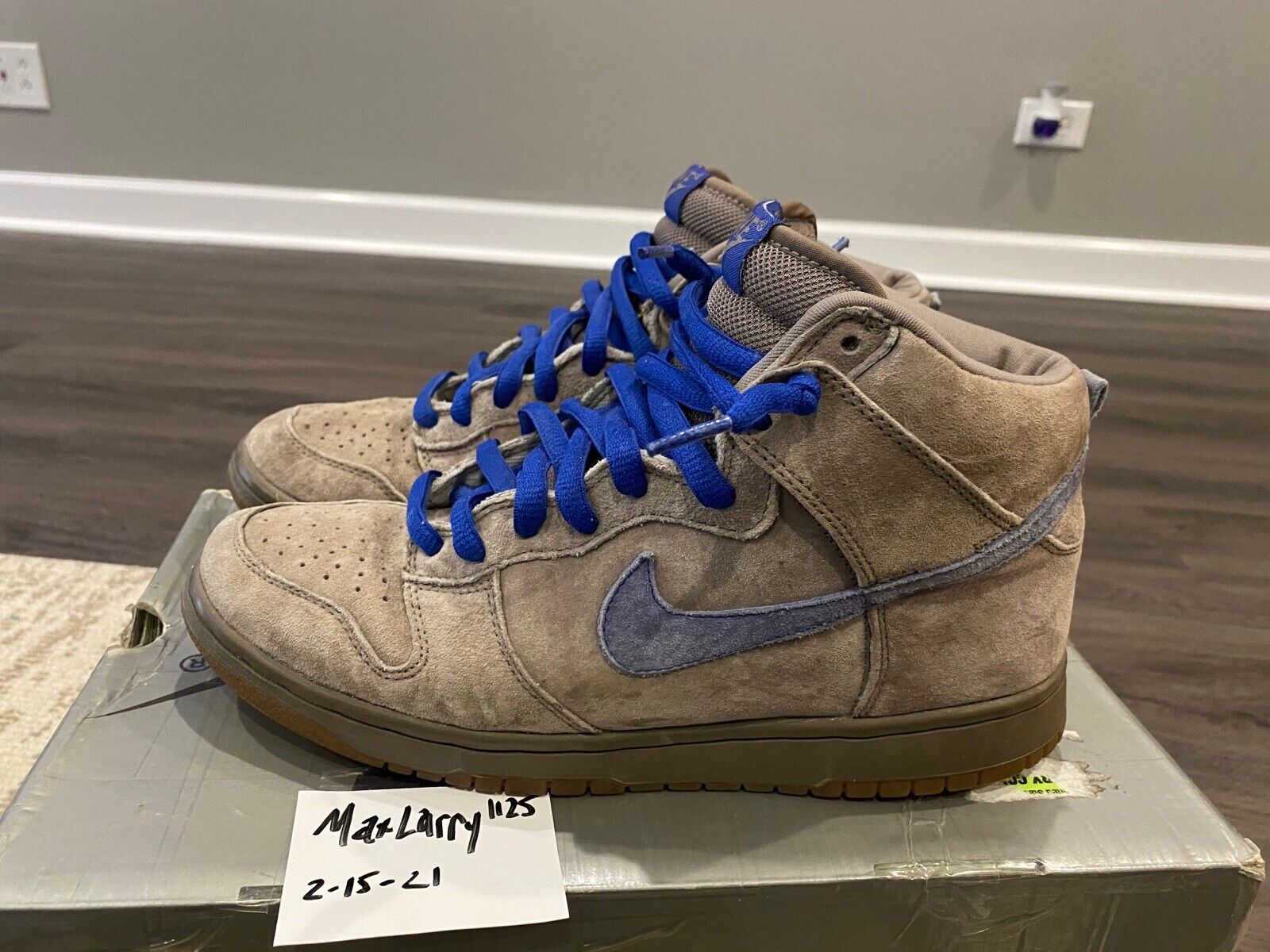 2003 NIKE DUNK HIGH PRO SB IRON GREY SPORT ROYAL BLUE GUM 2003 NIKE DUNK HIGH PRO SB IRON GREY SPORT ROYAL BLUE GUM
