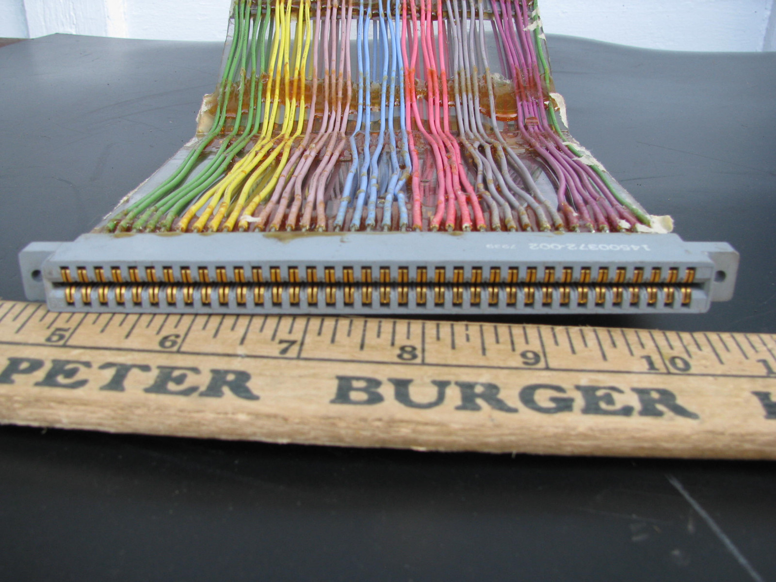 72 PIN GOLD CONNECTOR MALE/FEMALE TEST WIRE SHUNT vtg computer repair IBM/HP/NES