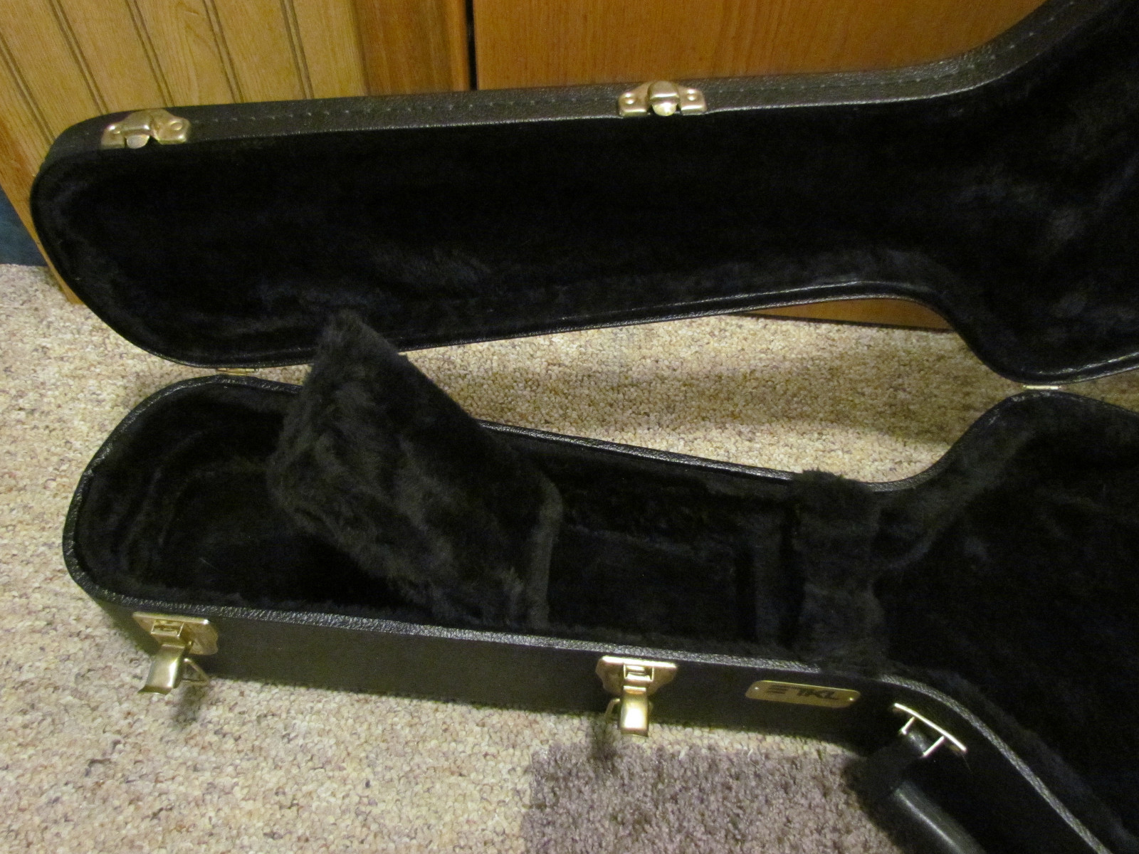 TKL Made in Canada Arch Top Acoustic Guitar Black Hard Shell Case