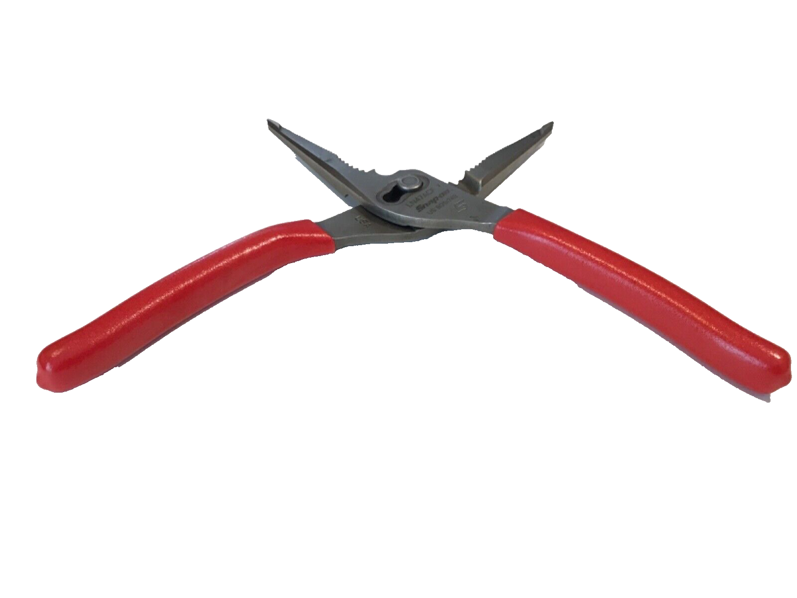 Snap On Tools 9" Talon Grip Long Nose Slip Joint Pliers With Red