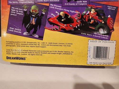 1991 DreamWorks Bandai ~ Little Dracula with Batty 1991 DreamWorks Bandai ~ Little Dracula with Batty