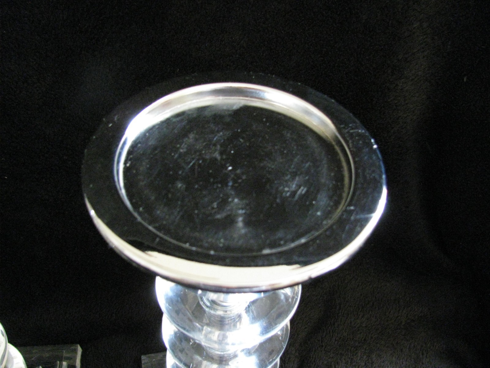 Elegant Retro Lucite & Metal Candlestick Holders 14