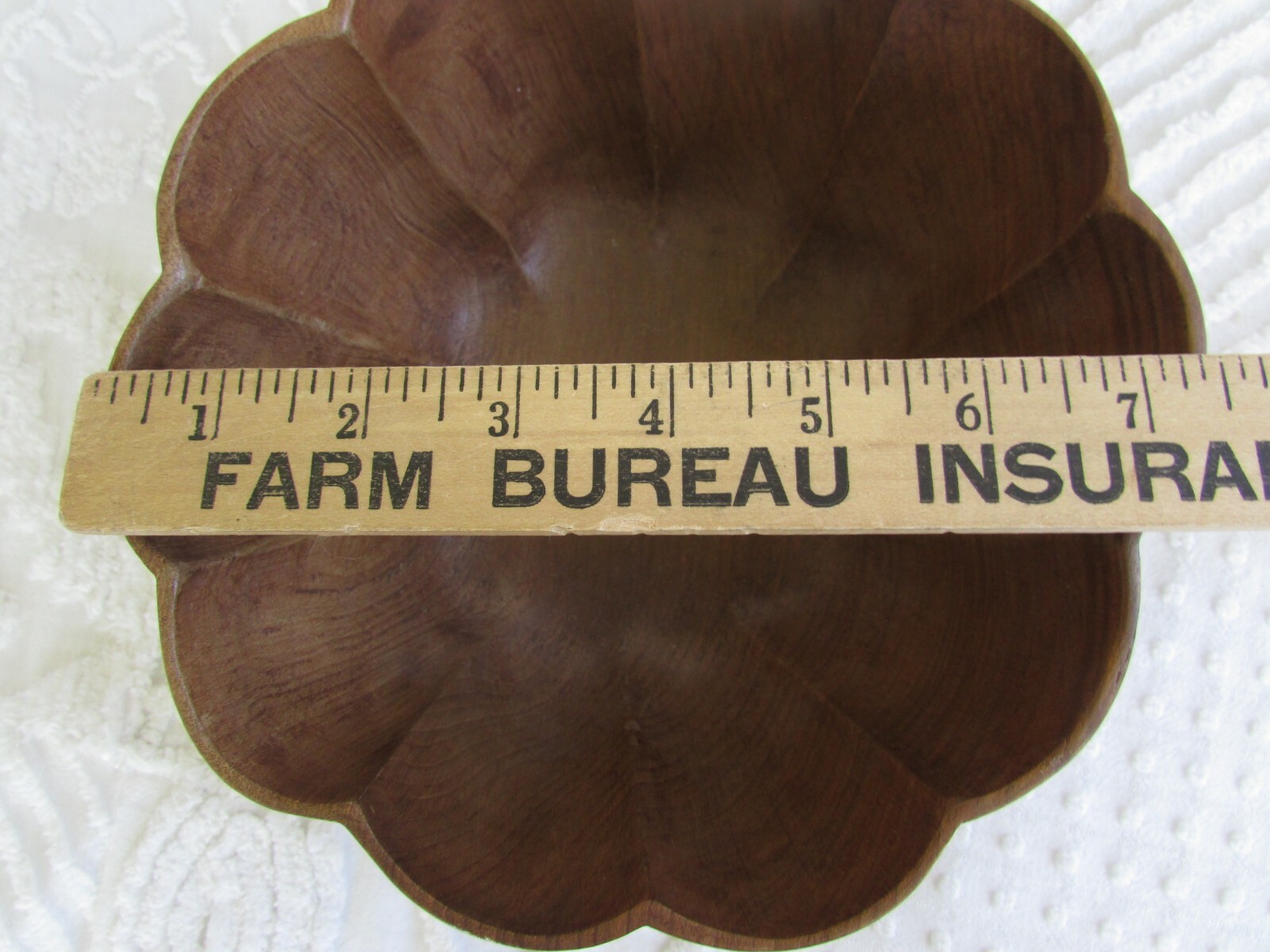 Beautiful Wood Hand Carved & Engraved Bowl Artisan Decorative Art