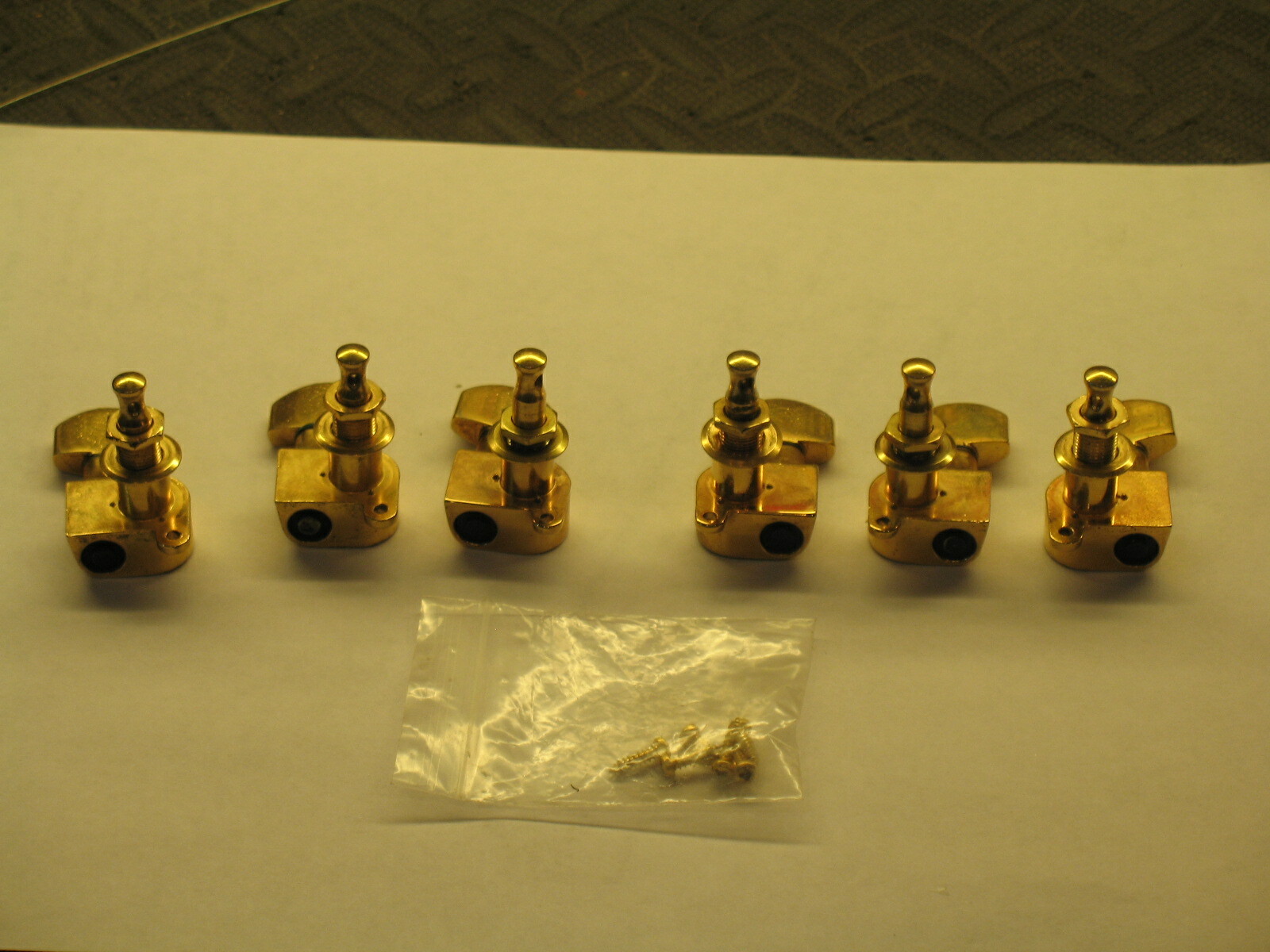 SCHALLER 3X3 GOLD MADE IN WEST GERMANY TUNERS WITH ALL HARDWARE