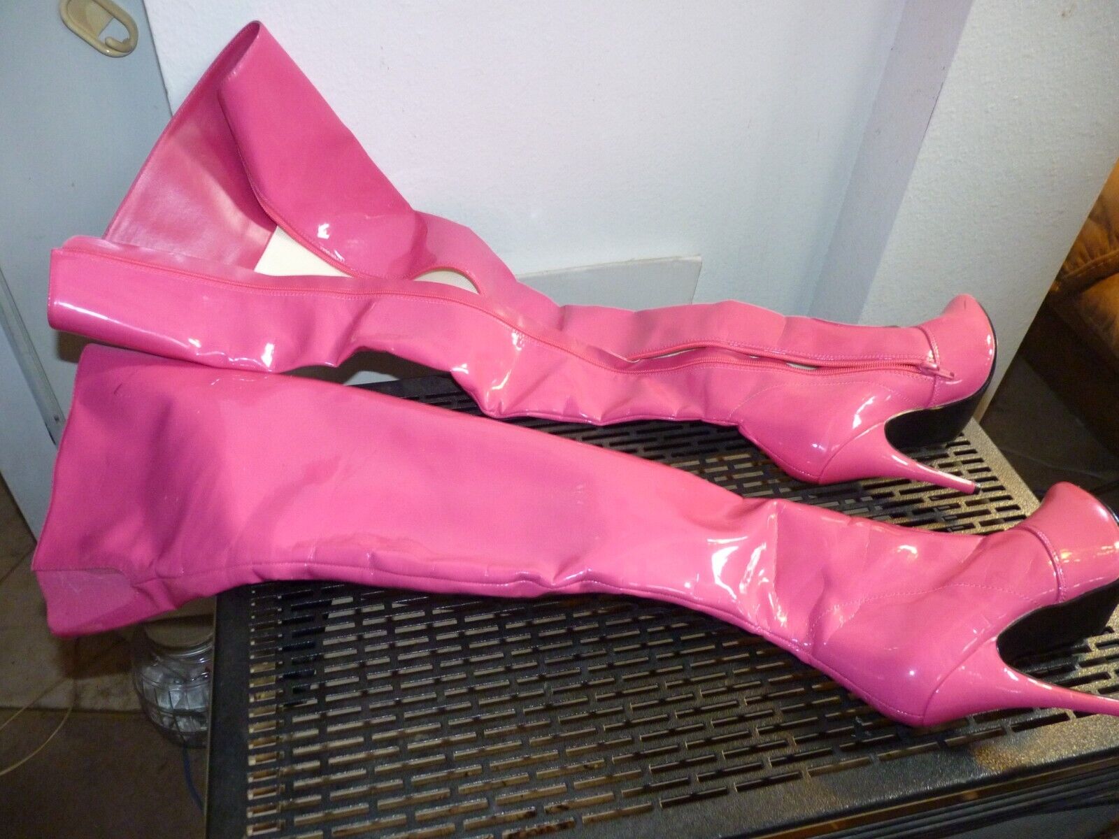 Pleaser Women's Seduce-3010 Thigh High Boot, Hot Pink Patent sz 6.5/7 | eBay Pleaser Women's Seduce-3010 Thigh High Boot, Hot Pink Patent sz 6.5/7 | eBay
