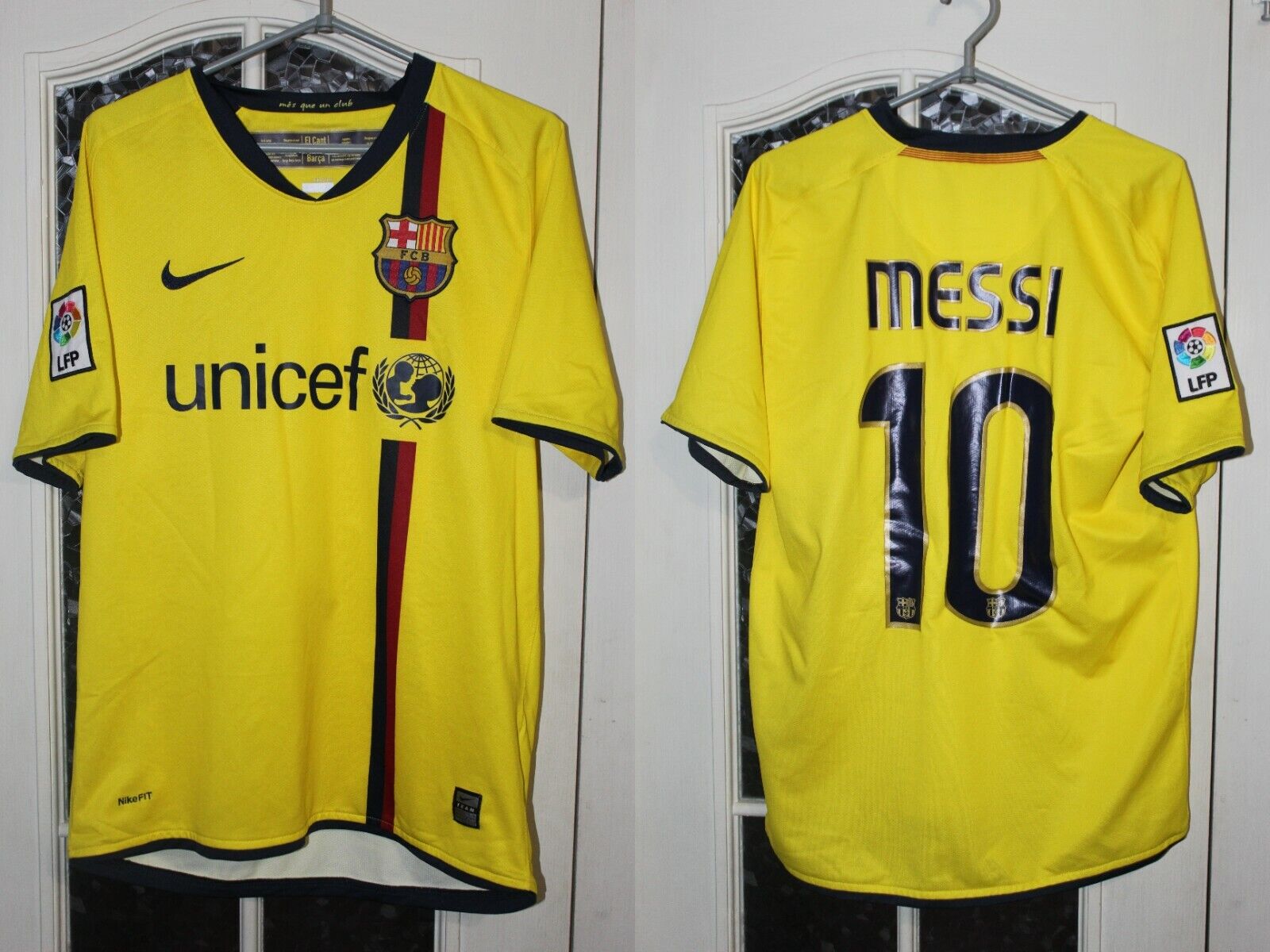 FC Barcelona Barca 2008 2009 Messi Nike Shirt Away Camiseta FC Barcelona Barca 2008 2009 Messi Nike Shirt Away Camiseta