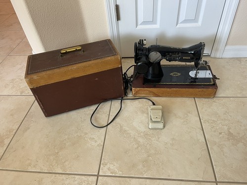 vintage an・an no.22 Vintage 1948 Singer Sewing Machine With Case Serial Number
