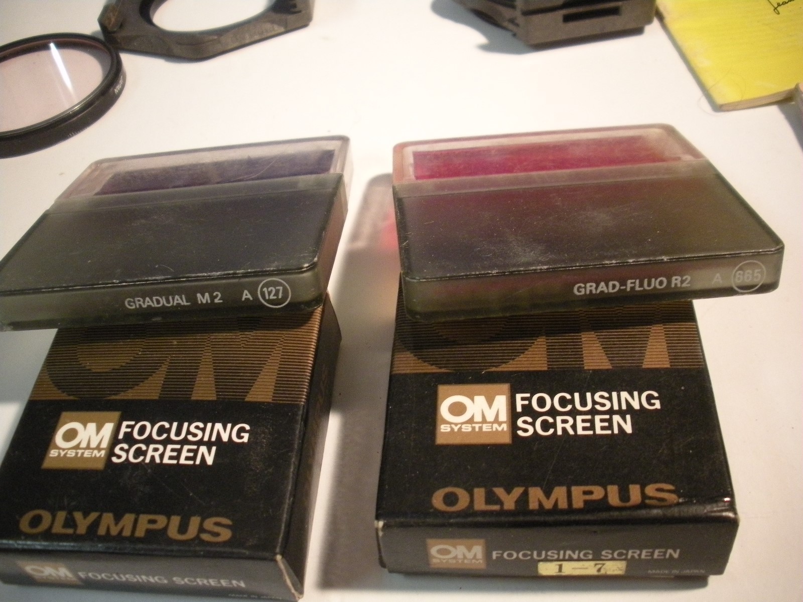 Olympus OM Focusing Screens and Cokin filters