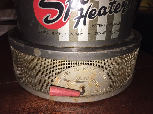 Vintage 1960s Bunsen Sports Heater Kerosene Outdoor Camping Retro Camp Gear