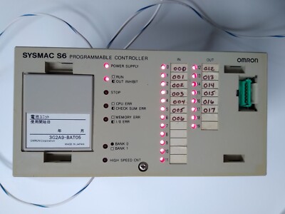 Omron Sysmac S6 PLC 3G2S6-CPU17 12 In, 8 Out, Tested, Working, New Battery