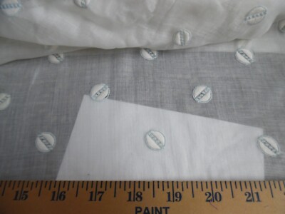 VINTAGE EMBROIDERED COTTON BATISTE~18''x21''~READ DESCRIPTION!
