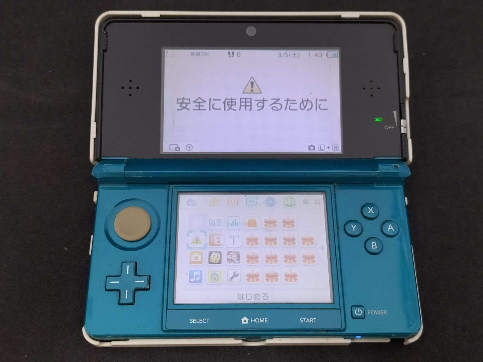 L572 Ship Free Nintendo 3DS console Aqua Blue Japan x | eBay