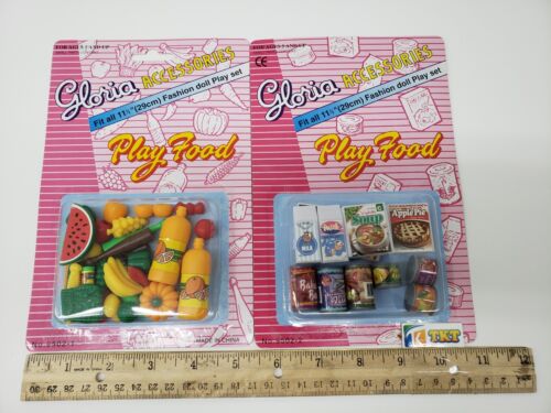 Gloria Doll House Furniture/ (9502-1, 9502-2) Play Food Set
