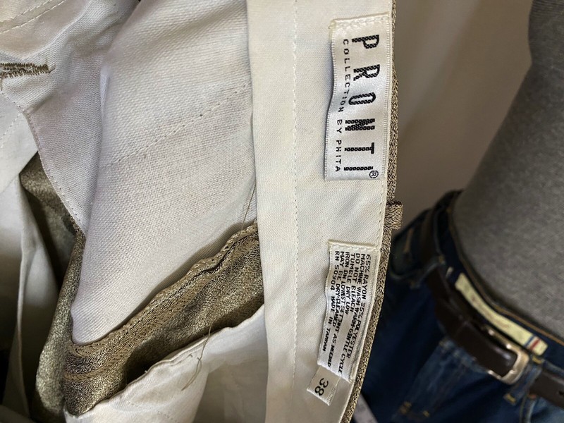 Pronti Unique Metallic Suit 2 PC SUIT JACKET COAT PANTS XL 38 x 31