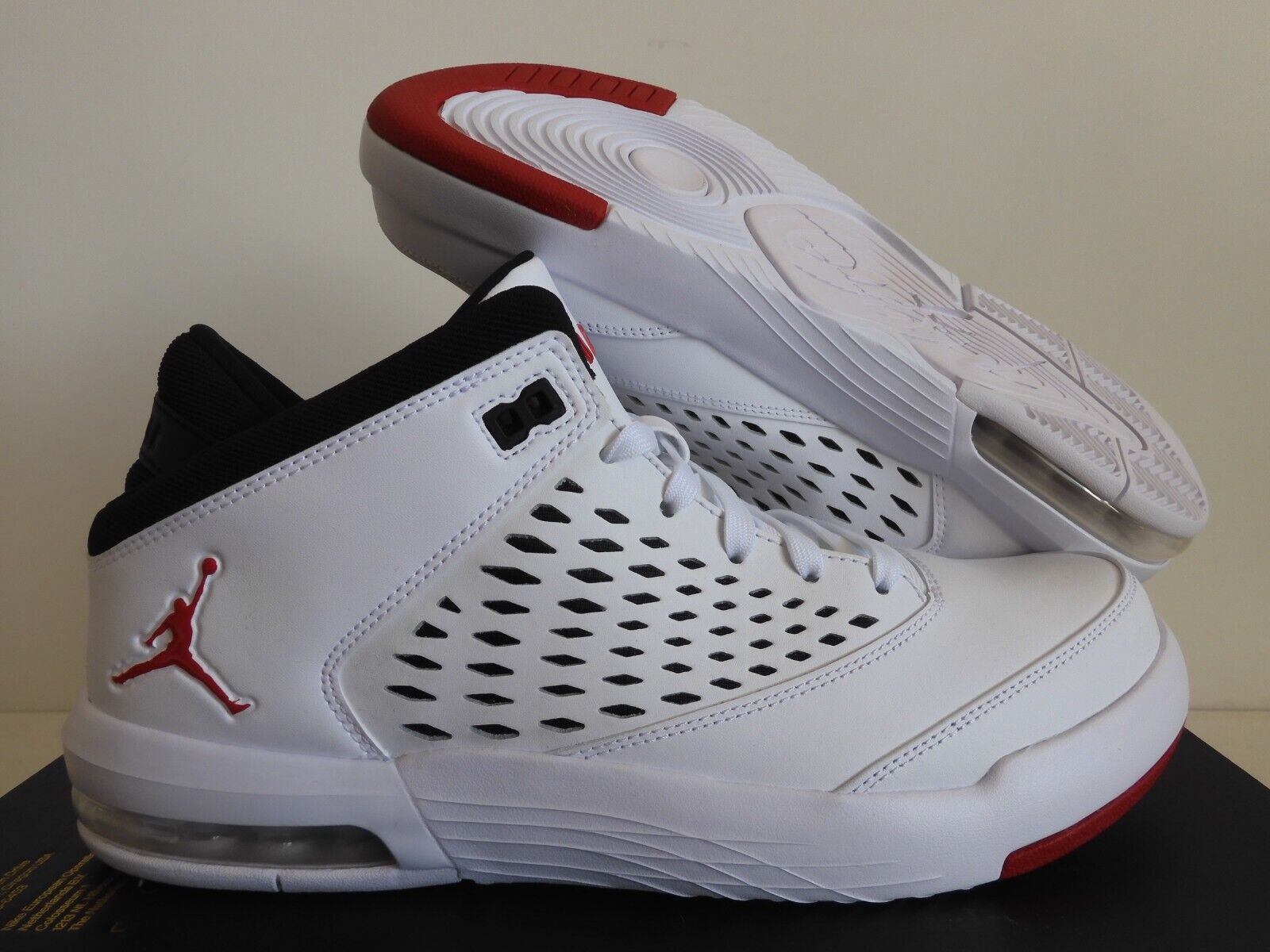 NIKE AIR JORDAN FLIGHT ORIGIN 4 WHITE-GYM RED-BLACK SZ 11 NIKE AIR JORDAN FLIGHT ORIGIN 4 WHITE-GYM RED-BLACK SZ 11