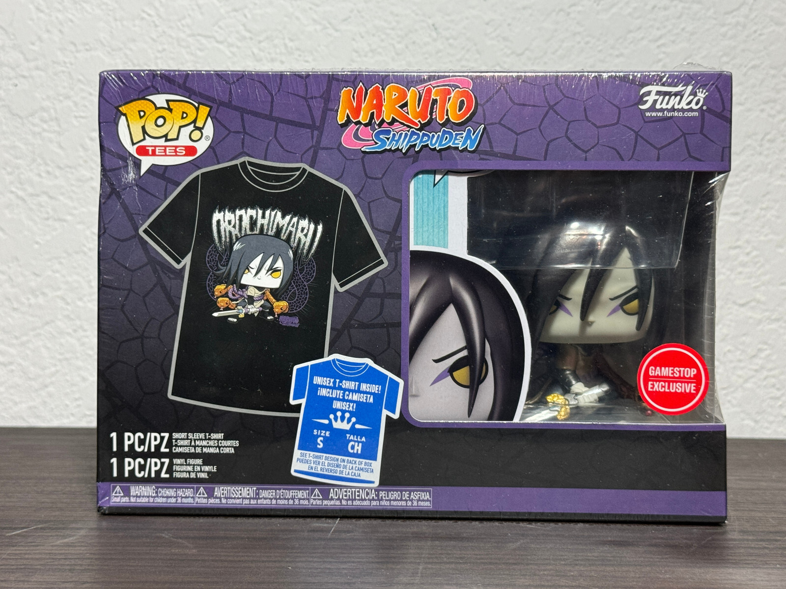 FUNKO POP! NARUTO SHIPPUDEN Orochimaru Metallic Pop & Tee