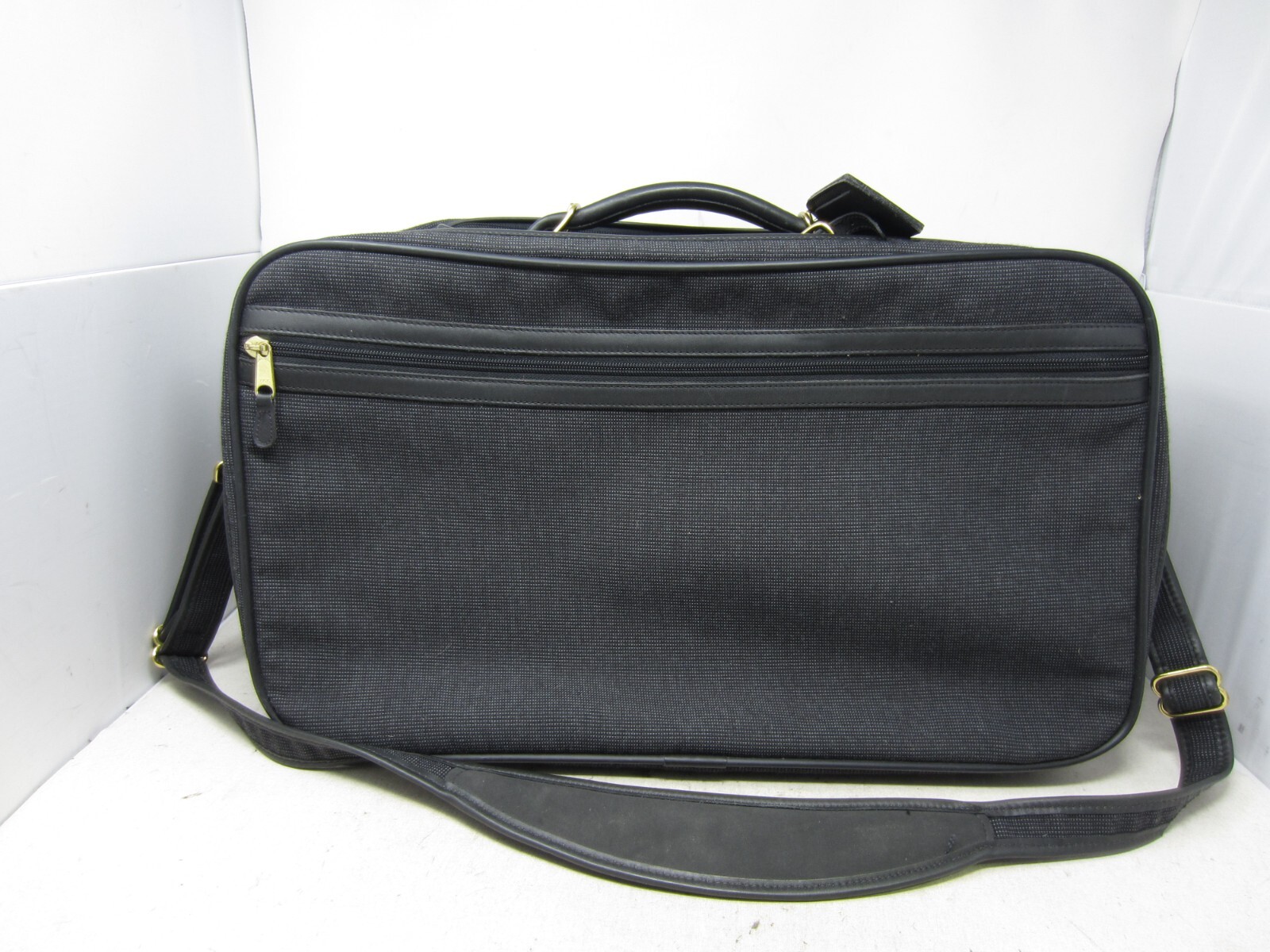 バッグ New Vintage Coach Cabin Bag Small Black Vintage COACH Black Canvas Suitcase Travel Carry On Bag - 12
