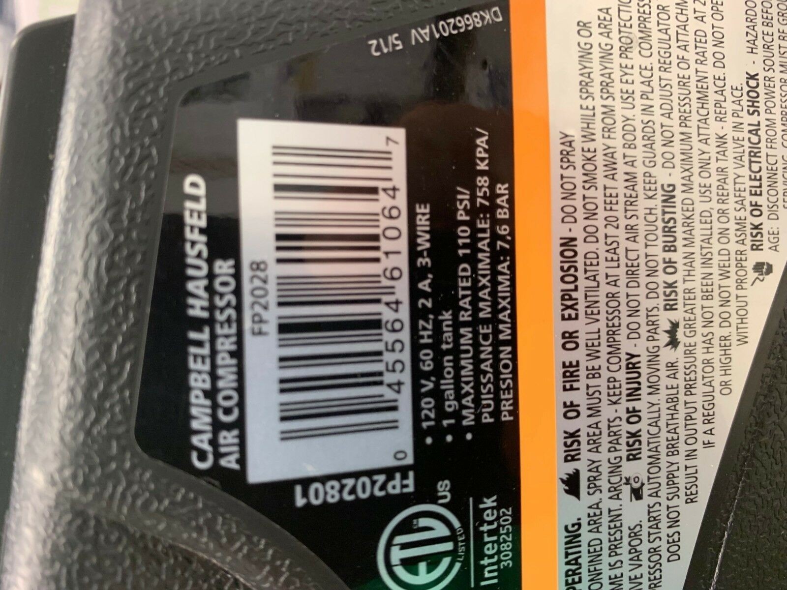 Campbell Hausfeld FP 2028