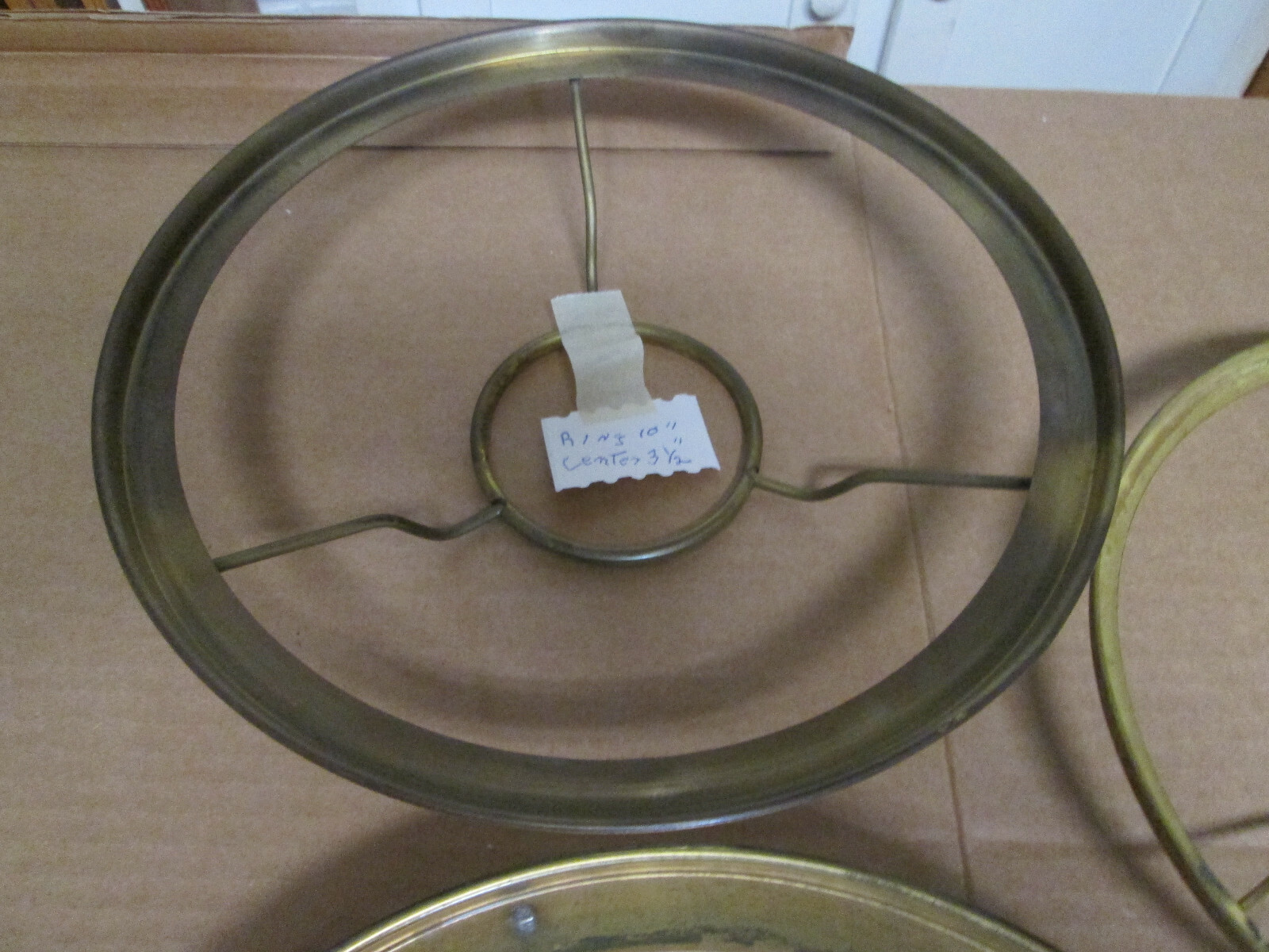 Lot of 3 Vintage aladdin Lamp Shade Rings 2~ 10