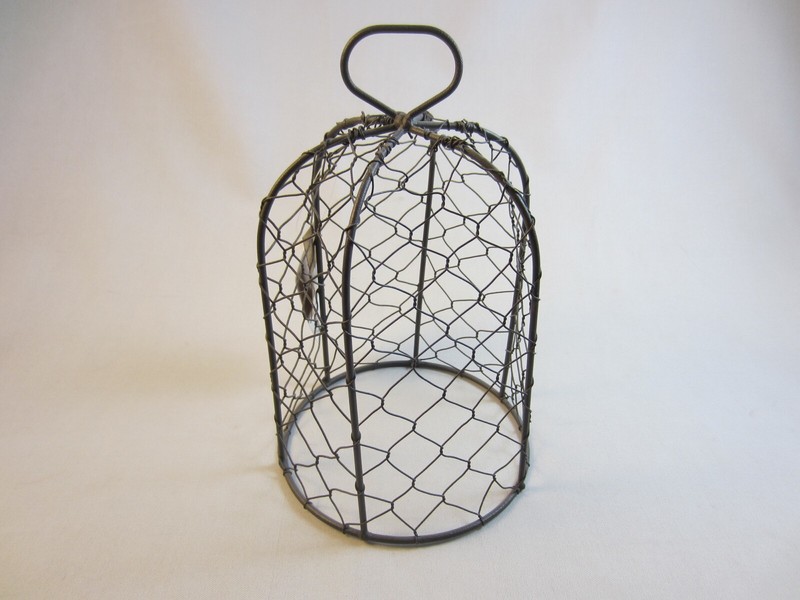 Drahtglocke Drahthaube Grau 13 X 13 X17 Cm