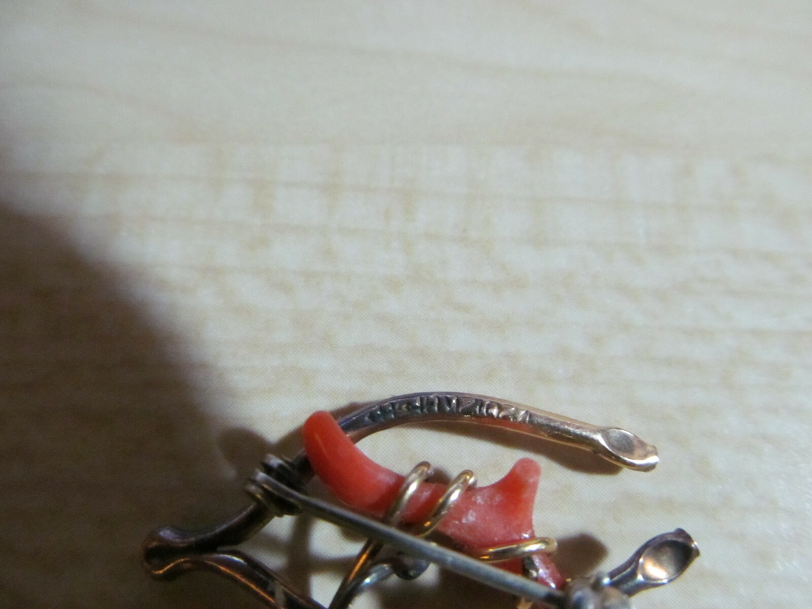 VINTAGE VICTORIAN ERA 1/20 12K GF SILVER PIN