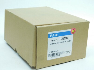 NEW IN BOX - EATON PAD3J JG 3P PLUG-IN BLOCK UL/IEC FAST FREE SHIPPING! (VN)