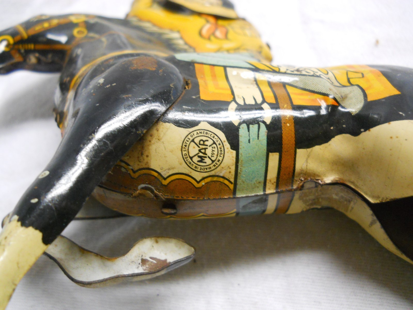 1930's Marx Tin Litho Range Rider When Wound up Sounds Like Horse is Trotting