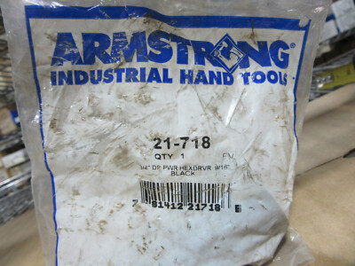 Armstrong 21-718 Impact 3/4'' Drive X 9/16'' Long Hex ''Made in USA'' NEW! Sealed PK